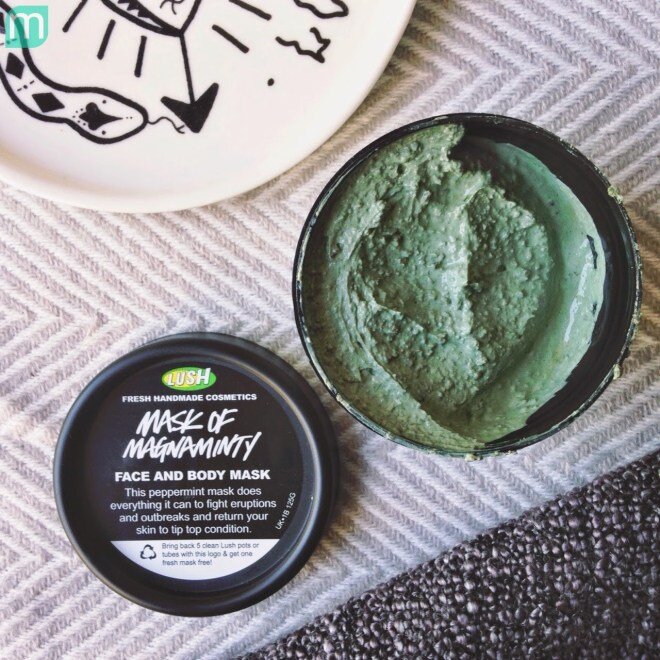 review mặt nạ đất sét tươi lush 