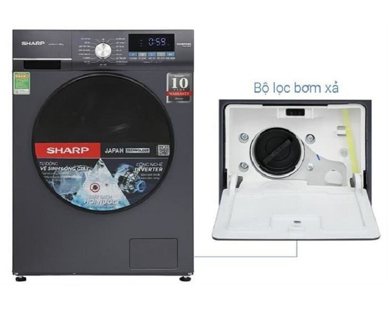 Đánh giá ưu nhược điểm của máy giặt Sharp ES-FM90CB mới 2025