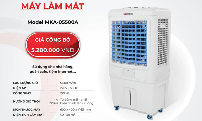 quạt điều hòa MAKANO MKA-05500A