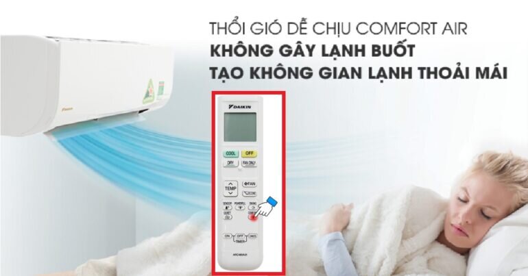 chế độ ngủ đêm trên điều hòa Daikin