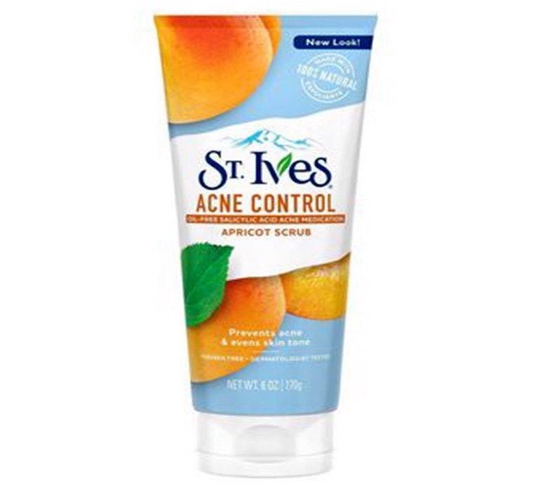 Sữa rửa mặt St.Ives Blemish Apricot Scrub chứa tinh chất quả mơ giàu vitamin A