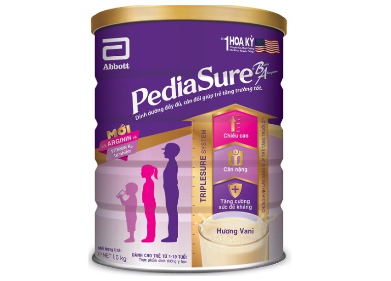 Sữa Pediasure Abbott BA - sữa tăng cân cho bé 7 tuổi tốt