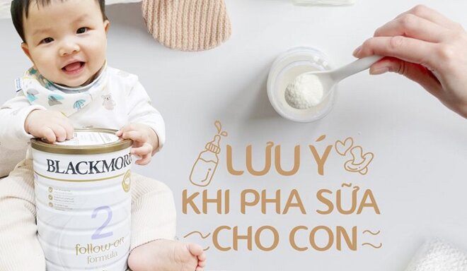 Hướng dẫn cách pha sữa Blackmores số 2 đúng chuẩn