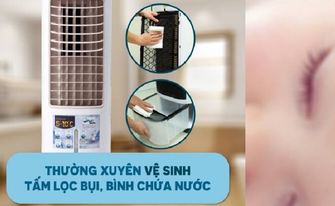 Thường xuyên vệ sinh chiếc quạt điều hòa