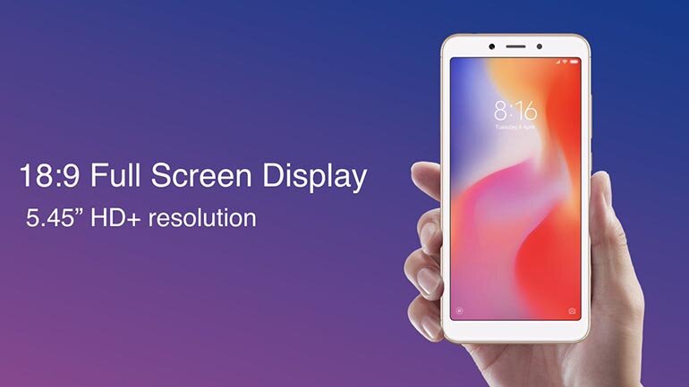 Xiaomi Redmi 6A màn hình