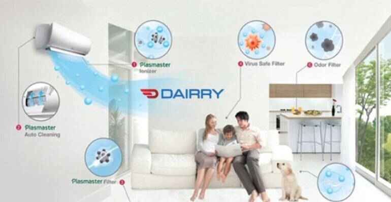 Điều hòa Dairry 1 chiều 12000BTU DR12-SKC - Giá tham khảo: 5,8 triệu vnd