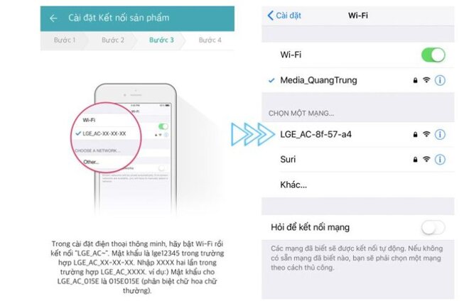 hướng dẫn điều khiển dòng điều hòa LG Wifi bằng Smartphone