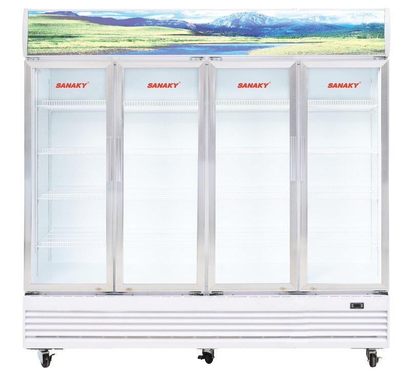 Review chi tiết tủ mát Sanaky 4 cánh 2000 lít VH-2209HP