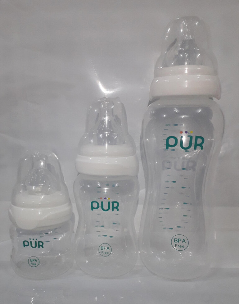 Bình sữa Pur có nhiều dung tích khác nhau cho mẹ lựa chọn