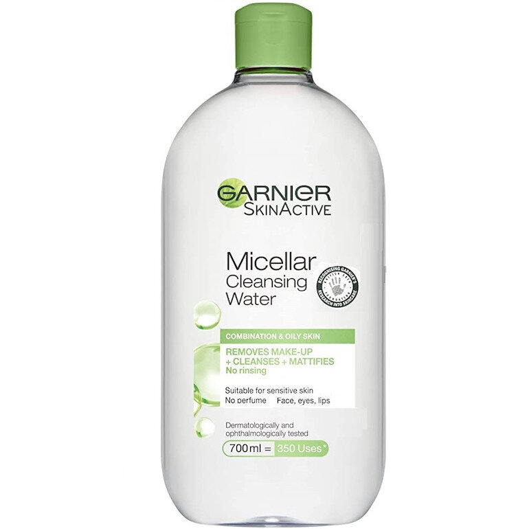 Nước tẩy trang Garnier Micellar Cleansing Water Combination To Oily and Sensitive Skin (xanh lá)