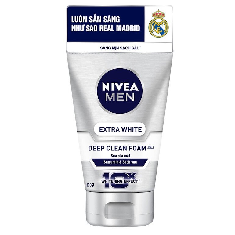 Sữa rửa mặt Nivea Men Extra White Deep Clean Foam
