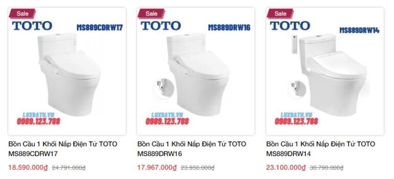 Chất lượng thiết bị vệ sinh Toto được đánh giá cao hơn Inax một chút