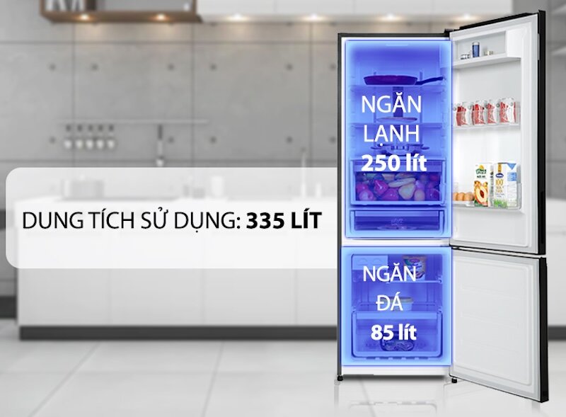 Đánh giá chi tiết tủ lạnh Electrolux Inverter 335 lít EBB3702K-H