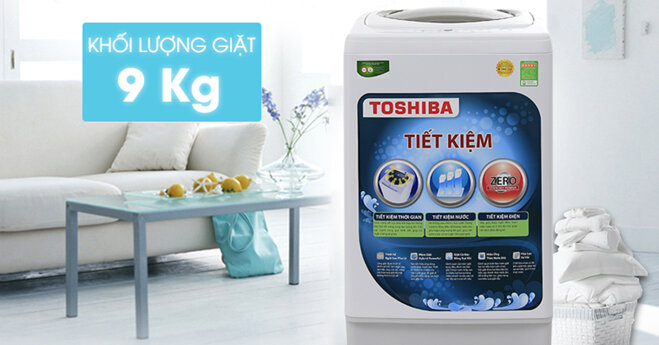 Máy giặt Toshiba lồng đứng 9 kg