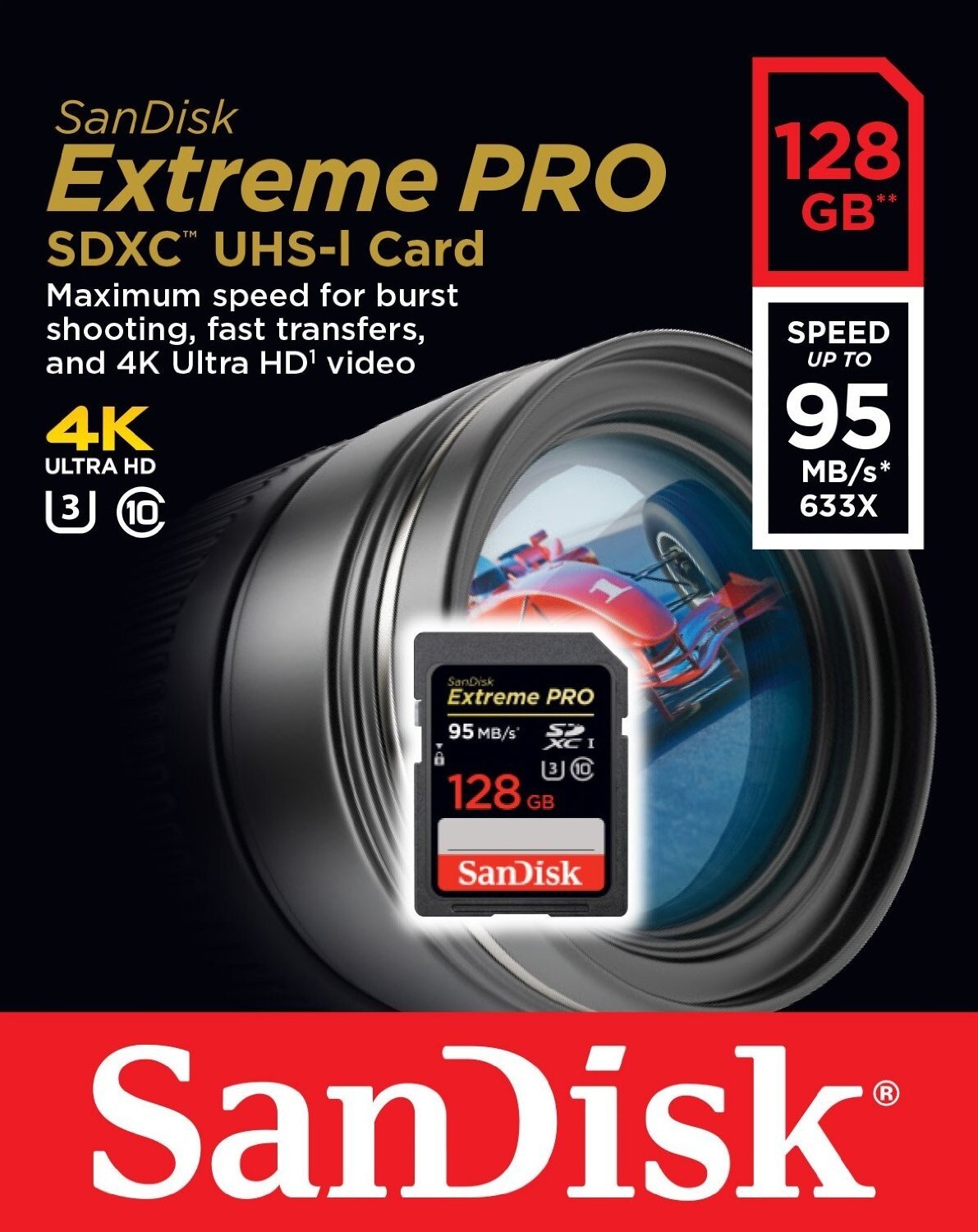 Thẻ nhớ máy ảnh SDXC Sandisk Extreme Pro 128GB 95MB/s