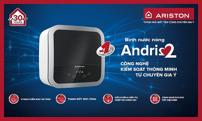 Bình nóng lạnh Ariston 30 lít