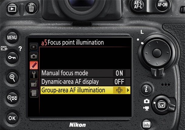 Nikon D810 release: Group Area AF