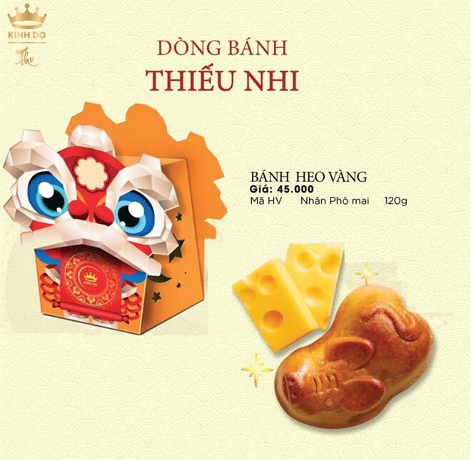 bánh trung thu heo vàng kinh đô