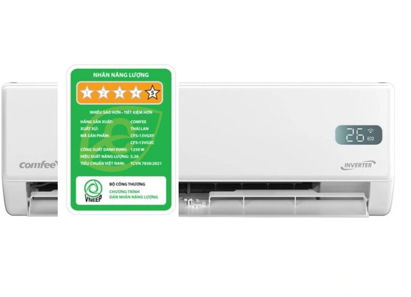 Comfee CFS-13VGX giá hơn 5 triệu đồng, điều hòa tiết kiệm điện