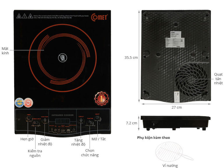 Bếp hồng ngoại Comet
