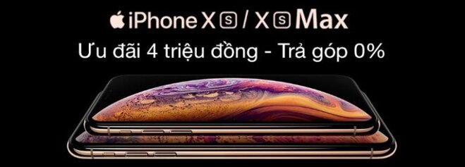 Đặt trước iPhone XS và XS Max ưu đãi 4 triệu đồng, trả góp 0%