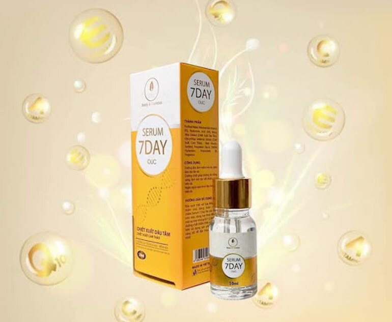 Serum 7 Day Olic với thành phần là sự kết hợp của những nguyên liệu từ thiên nhiên, lành tình.