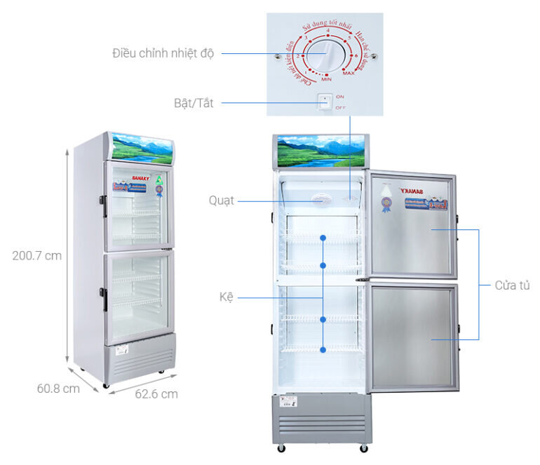 Đánh giá tủ mát Sanaky 2 ngăn mát vh-408wl về công nghệ, tính năng nổi bật