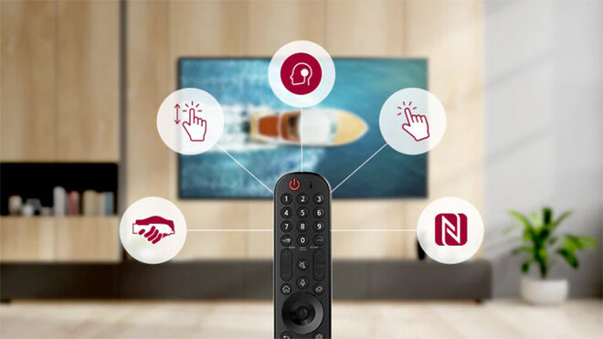 Tính năng tìm kiếm bằng giọng nói với điều khiển Magic Remote