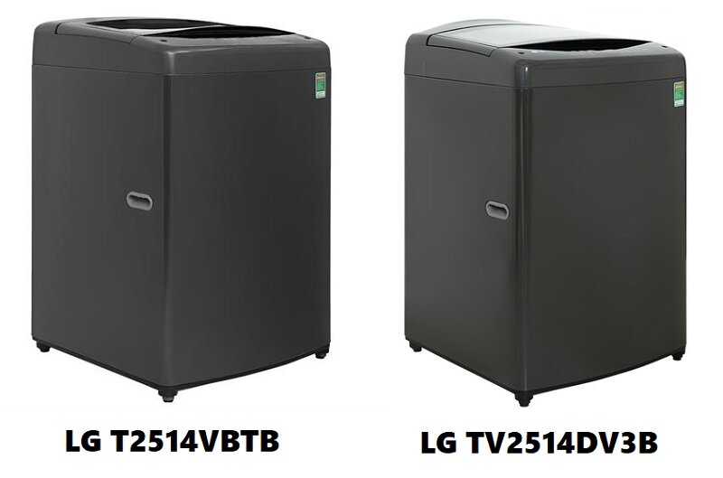 So sánh máy giặt LG Inverter 14kg T2514VBTB và TV2514DV3B