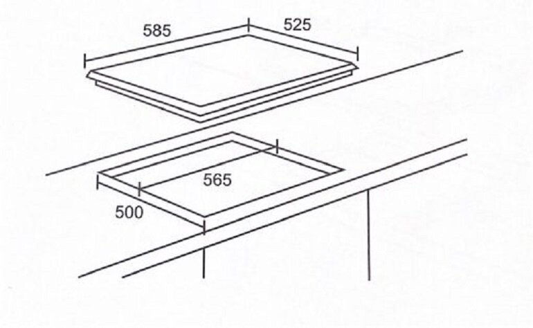 Bếp từ âm 3 vùng nấu Arber AB334S