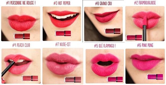 Màu ở thiết kế vỏ son Son Bourjois Rouge Edition Velvet bạn trông thấy như thế nào thì cũng chỉ cần 1 lần quẹt là bạn sẽ có ngay màu son lên chuẩn, đẹp y như thế.