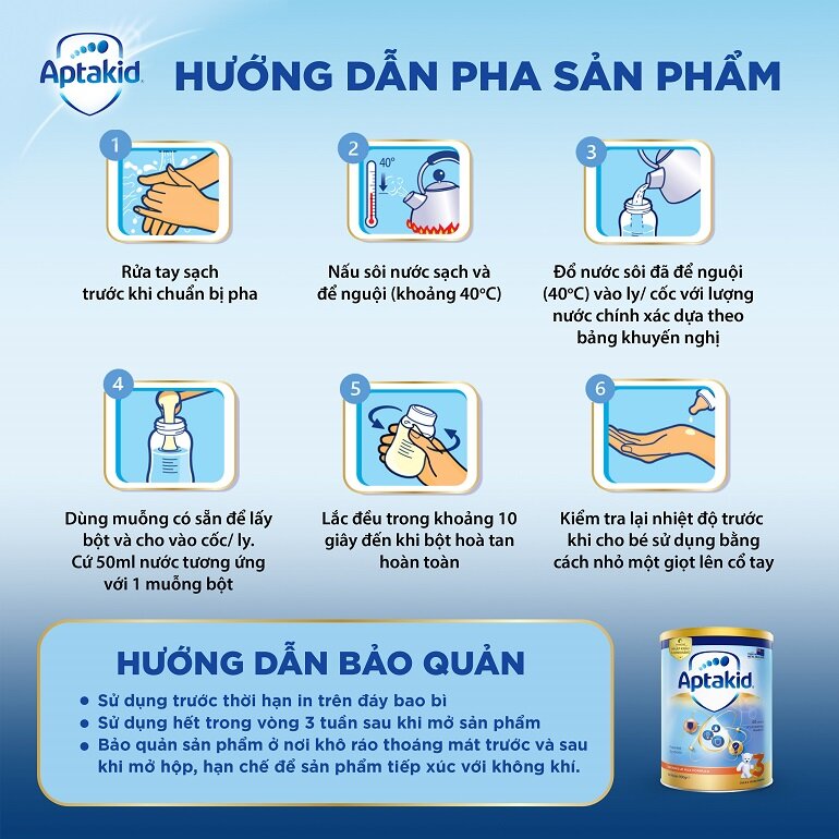 Cách pha sữa chuẩn mà phụ huynh cần nhớ