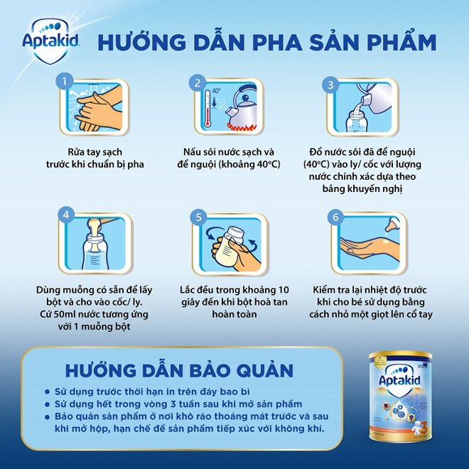 Cách pha sữa chuẩn mà phụ huynh cần nhớ