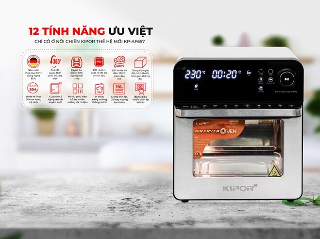 nồi chiên không dầu Kipor KP-AF657