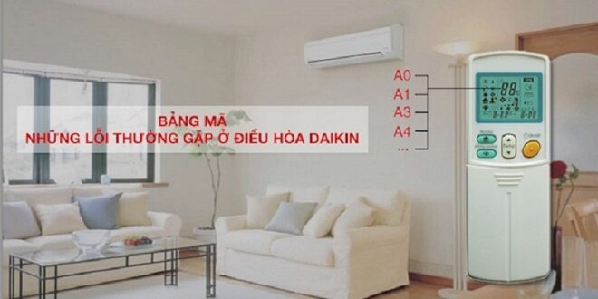 bảng mã lỗi dàn lạnh điều hòa Daikin