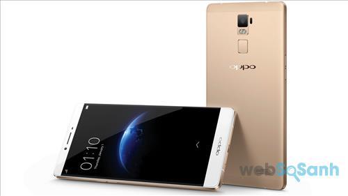 Smartphone 2 sim pin khủng tốt nhất Oppo R7 Plus