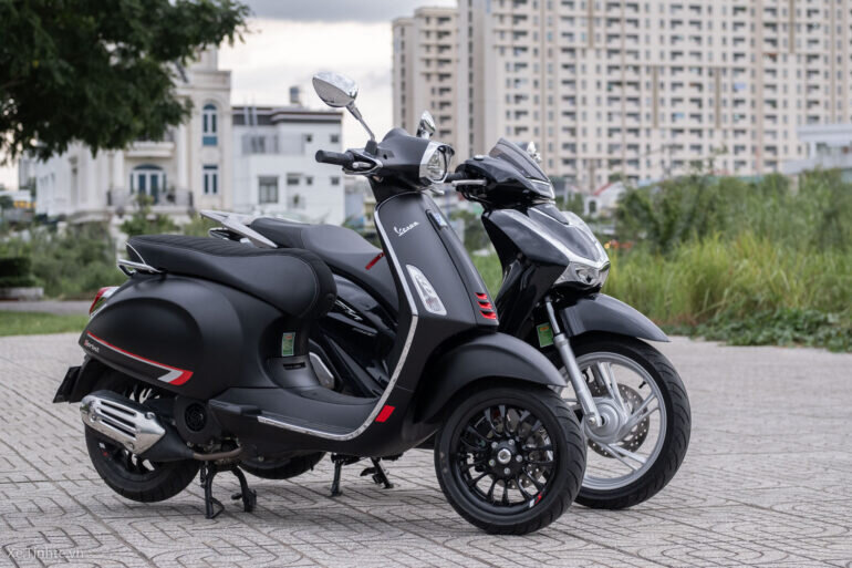 xe tay ga Honda SH và Vespa Sprint