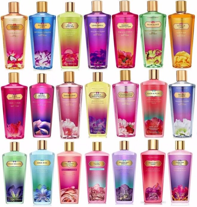 21 mùi hương sữa tắm victoria's secret