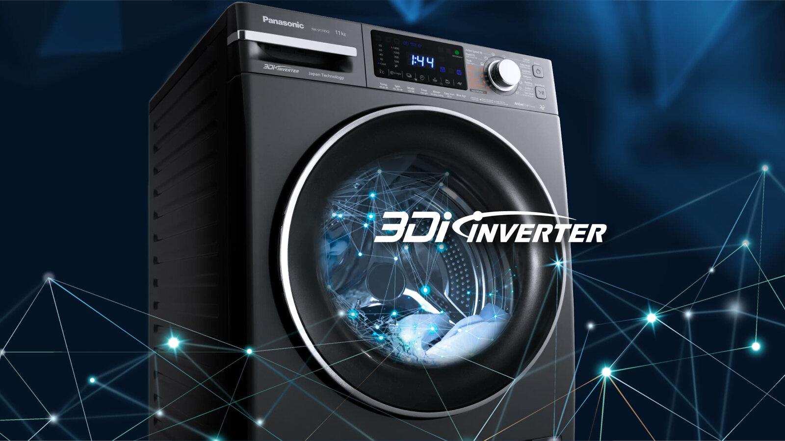 máy giặt Panasonic được trang bị 9 chế độ giặt đa dạng