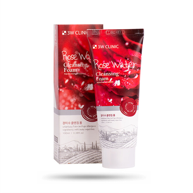 Sữa rửa mặt 3w Clinic Rose Water Cleansing Foam