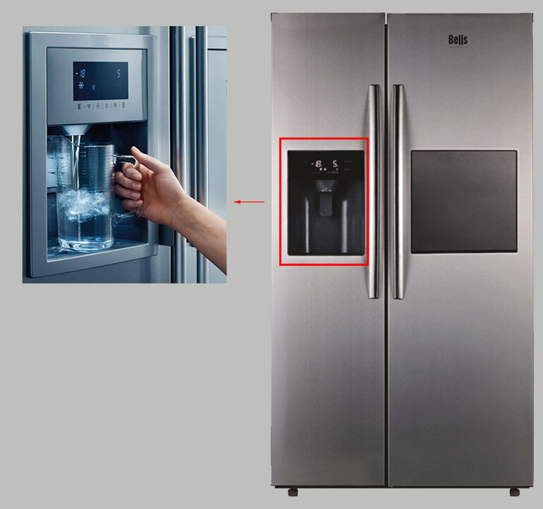 Tủ lạnh BELLS Side By Side BEL585GE99 với kiểu sáng hiện đại, thời thượng