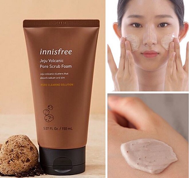 Sữa rửa mặt tẩy tế bào chết Innisfree Jeju Volcanic Pore Cleansing Foam