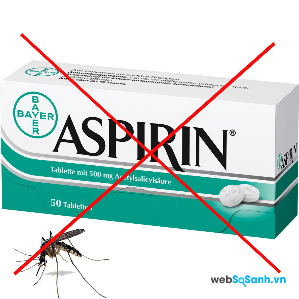 Nghiêm cấm không sử dụng Aspirin cho bệnh nhân sốt xuất huyết