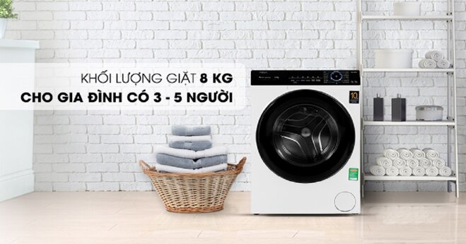 máy giặt Aqua 8kg cửa ngang 