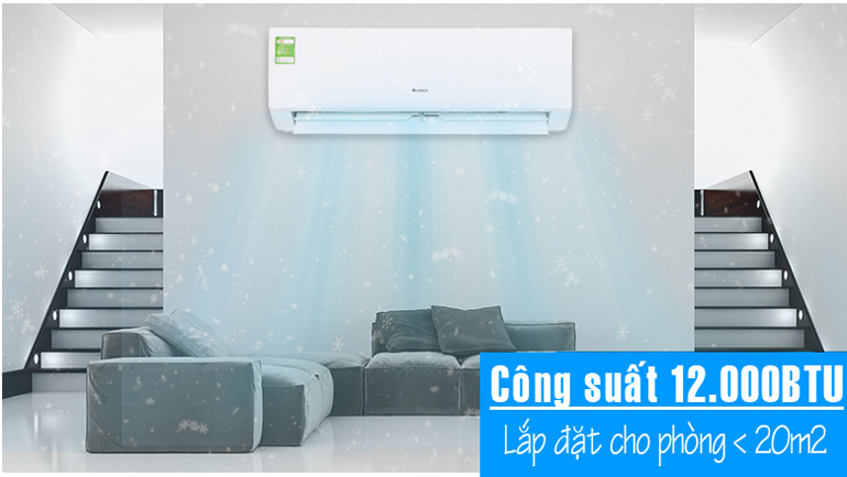 Điều hòa Gree công suất 1200BTU cho phòng < 20m2