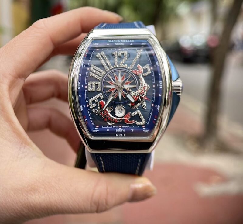 Đồng Hồ Franck Muller V45 Cá Koi Rep 11 ABF Thụy Sỹ Cao Cấp Nam 45mm