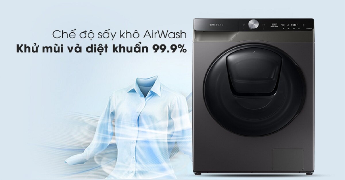 công nghệ sấy khô của máy giặt sấy Samsung WD95T754DBX/SV