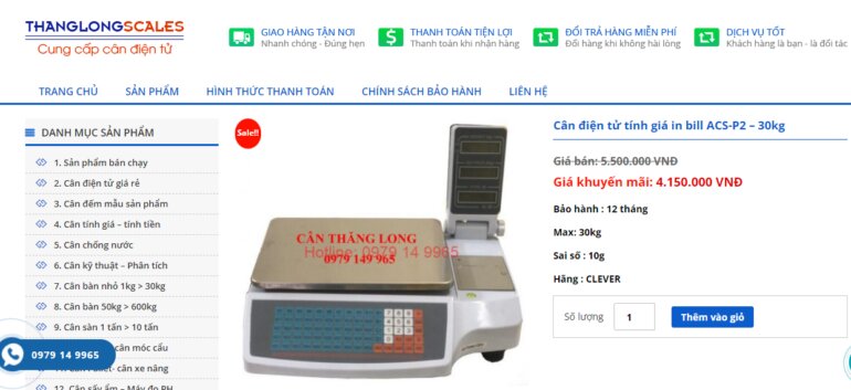 Cân tính giá - tính tiền