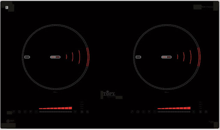 Bếp từ âm 2 vùng nấu Topy TP-F77 Plus