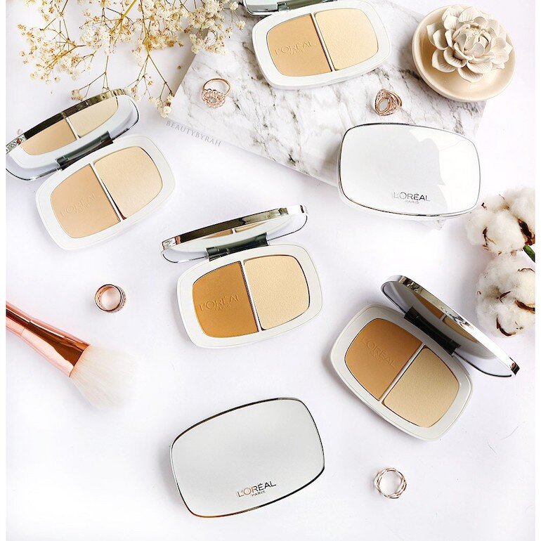 Thông tin chung về phấn nền Loreal True Match Even Perfecting Powder Foundation SPF32 / PA +++ G1 Gold Porcelain